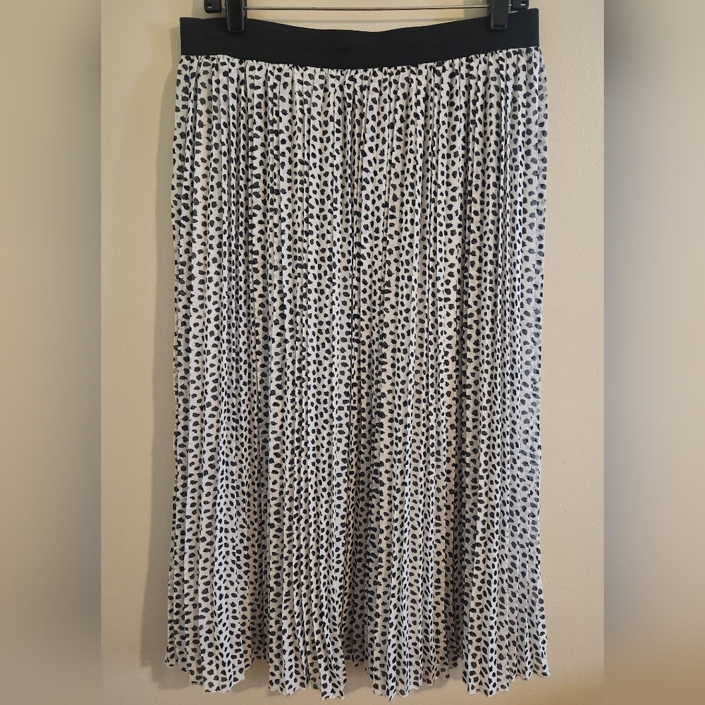 Rachel Zoe Black and White Maxi A-Line Skirt